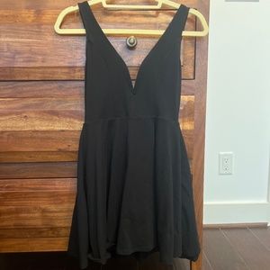 Express black sweetheart neck black dress